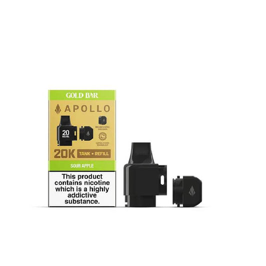 Gold Bar Apollo 20K Prefilled Tank & Refill