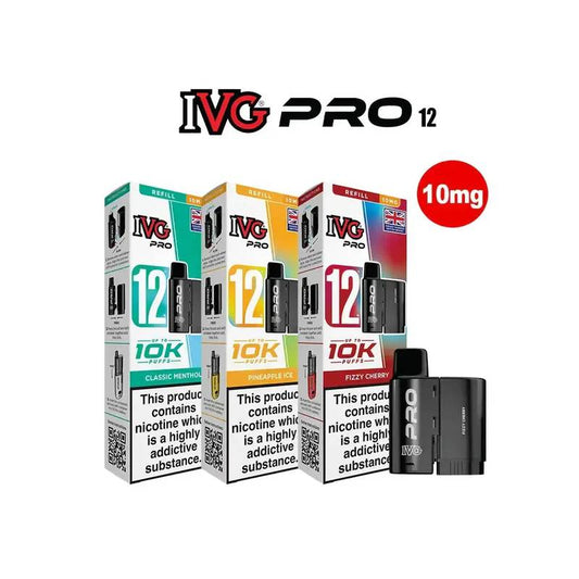 IVG Pro 12 Replacement Pods 10mg
